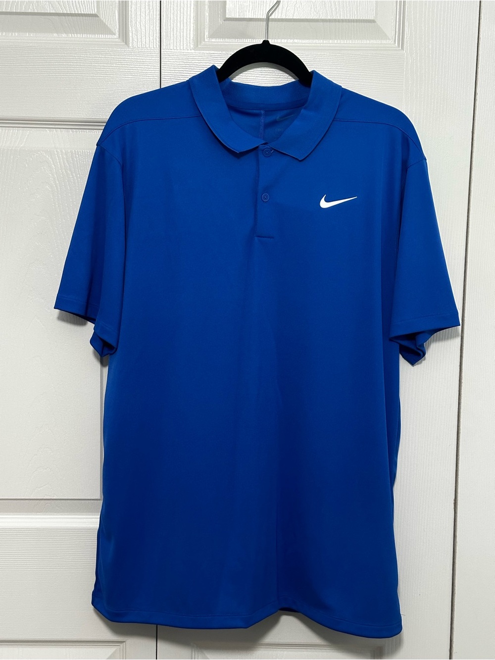 Nike‎ Dri-FIT Victory Golf Polo Shirt Short Sleeve in Blue Size Large NWT